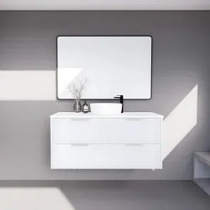 Riva Bali Matte White 1200mm Single Bowl Wall Hung Vanity by Riva, a Vanities for sale on Style Sourcebook