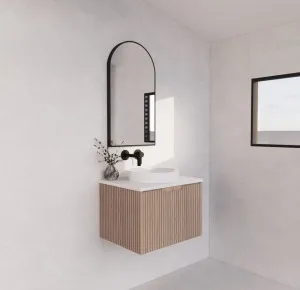 Riva Vienna American Oak 600mm Single Bowl Wall Hung Vanity by Riva, a Vanities for sale on Style Sourcebook