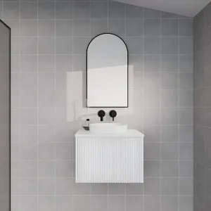Riva Vienna Matte White 600mm Single Bowl Wall Hung Vanity by Riva, a Vanities for sale on Style Sourcebook