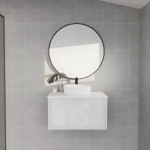 Riva Vienna Matte White 750mm Single Bowl Wall Hung Vanity by Riva, a Vanities for sale on Style Sourcebook