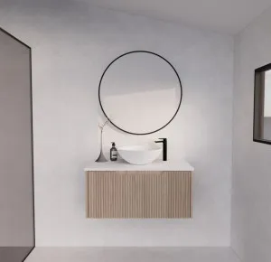 Riva Vienna American Oak 900mm Single Bowl Wall Hung Vanity by Riva, a Vanities for sale on Style Sourcebook