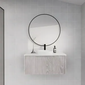 Riva Vienna White Oak 900mm Single Bowl Wall Hung Vanity by Riva, a Vanities for sale on Style Sourcebook