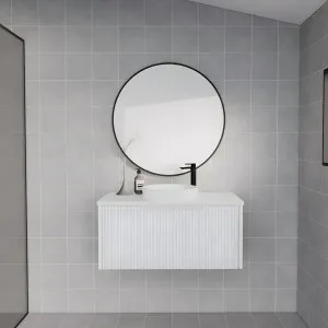 Riva Vienna Matte White 900mm Single Bowl Wall Hung Vanity by Riva, a Vanities for sale on Style Sourcebook