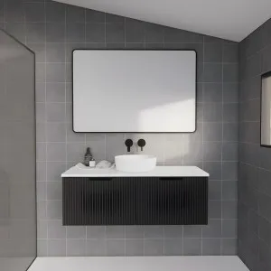 Riva Vienna Matte Black 1200mm Single Bowl Wall Hung Vanity by Riva, a Vanities for sale on Style Sourcebook