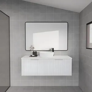 Riva Vienna Matte White 1200mm Single Bowl Wall Hung Vanity by Riva, a Vanities for sale on Style Sourcebook