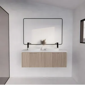 Riva Vienna American Oak 1200mm Double Bowl Wall Hung Vanity by Riva, a Vanities for sale on Style Sourcebook