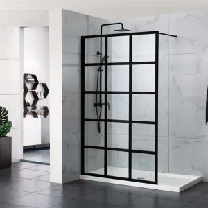 Covey W01 Framed Walk in Shower Black (Painted Internal Lines) by Covey, a Shower Screens & Enclosures for sale on Style Sourcebook