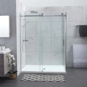 Covey Wall to Wall Frameless Sliding Door Chrome by Covey, a Shower Screens & Enclosures for sale on Style Sourcebook