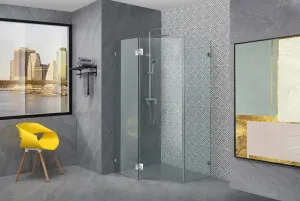 Covey Wall to Wall Diamond Frameless Hinge Door Chrome by Covey, a Shower Screens & Enclosures for sale on Style Sourcebook