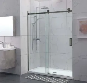 Covey Wall to Wall Frameless Sliding Door Gunmetal Grey
 by Covey, a Shower Screens & Enclosures for sale on Style Sourcebook