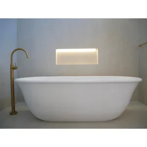 Turner Hastings Blanche Titancast Solid Surface Freestanding Bathtub Satin Silk White 1628mm by Turner Hastings, a Bathtubs for sale on Style Sourcebook