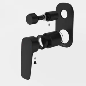 Contura II Bath/Shower Mixer With Diverter - Trim Kit - In Matte Black By Caroma by Caroma, a Bathroom Taps & Mixers for sale on Style Sourcebook