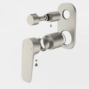 Contura II Bath/Shower Mixer With Diverter - Trim Kit - In Brushed Nickel By Caroma by Caroma, a Bathroom Taps & Mixers for sale on Style Sourcebook