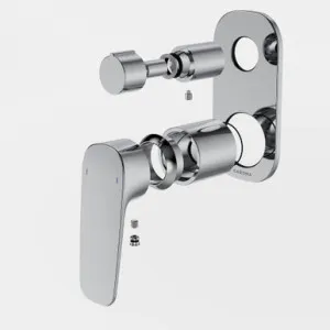 Contura II Bath/Shower Mixerwith Diverter - Trim Kit - Chrome In Chrome Finish By Caroma by Caroma, a Bathroom Taps & Mixers for sale on Style Sourcebook