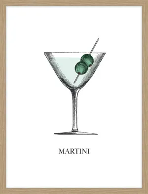 COCKTAILS - MARTINI by La Grolla, a Prints for sale on Style Sourcebook