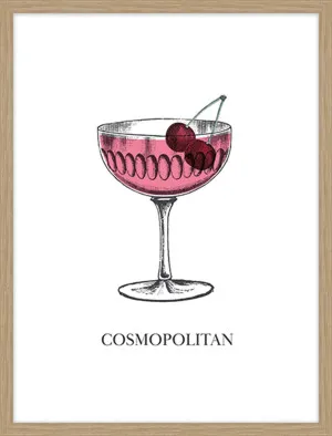 COCKTAILS - COSMOPOLITAN by La Grolla, a Prints for sale on Style Sourcebook