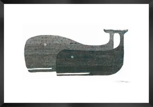 TWO WHALES ETCHING by La Grolla, a Prints for sale on Style Sourcebook