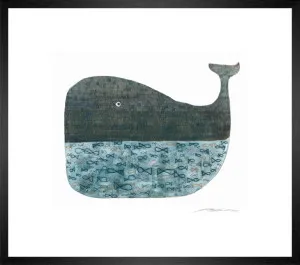 BLUE WHALE II ETCHING by La Grolla, a Prints for sale on Style Sourcebook