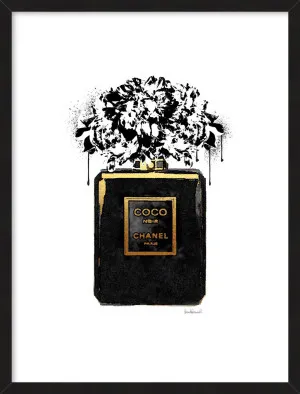 NOIR PERFUME PEONY by La Grolla, a Prints for sale on Style Sourcebook