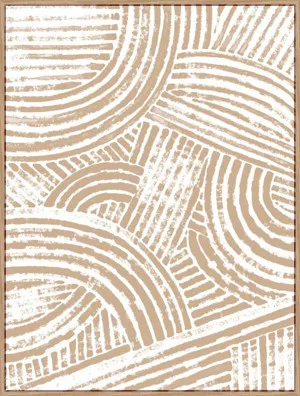 PATTERN MAZE IN APRICOT I by La Grolla, a Prints for sale on Style Sourcebook