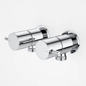 Caroma Luna Lever Lead Free Washing Machine Tap Set Chrome by Caroma, a Laundry Taps for sale on Style Sourcebook