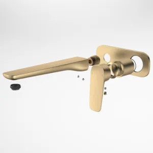 Contura II Wall Basin/Bath Mixer 220mm - Trim Kit - Brushed | Made From Brass/Brushed Brass By Caroma by Caroma, a Bathroom Taps & Mixers for sale on Style Sourcebook