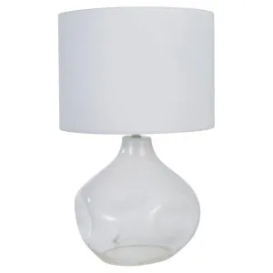 Amalfi Glacial Glass Base Table Lamp by Amalfi, a Table & Bedside Lamps for sale on Style Sourcebook