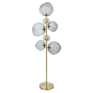 Grand Designs Athena Glass & Metal Floor Lamp by Grand Designs Home Collection, a Floor Lamps for sale on Style Sourcebook