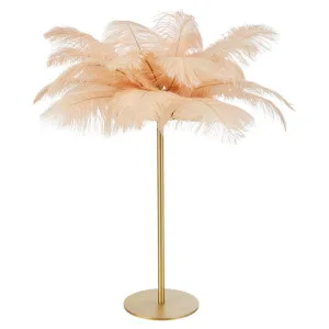 Society Home Edda Feathered Table Lamp by Society Home, a Table & Bedside Lamps for sale on Style Sourcebook