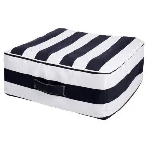 Amalfi Deck Stripe Inflatable Outdoor Square Ottoman by Amalfi, a Outdoor Chairs for sale on Style Sourcebook