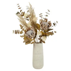 Rogue Handcrafted Artificial Queen Protea Native Mix in Galilea Vase by Rogue, a Plants for sale on Style Sourcebook