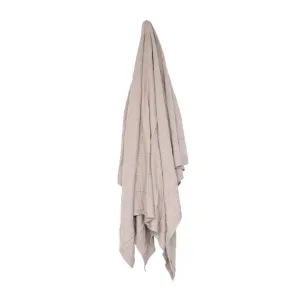 Pimli Knitted Throw Beige - 170cm x 130cm by James Lane, a Throws for sale on Style Sourcebook