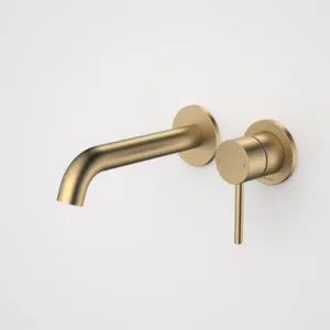 Liano II Wash Basin/Bath Mixer Round Cover Plates X2 175mm Brushed Lead Free | Made From Brass/Brushed Brass By Caroma by Caroma, a Bathroom Taps & Mixers for sale on Style Sourcebook