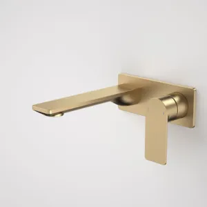 Urbane II Wash Basin/Bath Mixer Rectangle Cover Plate 180mm Brushed Lead Free | Made From Brass/Brushed Brass By Caroma by Caroma, a Bathroom Taps & Mixers for sale on Style Sourcebook