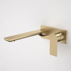 Urbane II Wash Basin/Bath Mixer Rectangle Cover Plate 220mm Brushed Lead Free | Made From Brass/Brushed Brass By Caroma by Caroma, a Bathroom Taps & Mixers for sale on Style Sourcebook