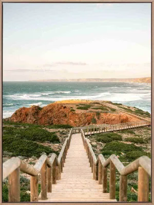 Beach Boardwalk Canvas Art Print by Urban Road, a Prints for sale on Style Sourcebook