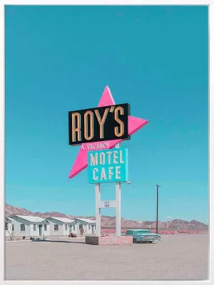 Retro Motel Roadside Canvas Art Print by Urban Road, a Prints for sale on Style Sourcebook