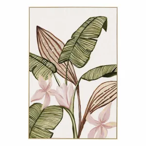 Tropical Blooms 2 Box Framed Canvas in 72 x 107cm by OzDesignFurniture, a Painted Canvases for sale on Style Sourcebook