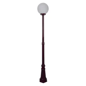 Siena Italian Made IP43 Exterior Post Light, Tall, 1 Light, 30cm, Burgundy by Domus Lighting, a Lanterns for sale on Style Sourcebook