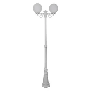 Siena Italian Made IP43 Exterior Post Light, Tall, 2 Light, 25cm, White by Domus Lighting, a Lanterns for sale on Style Sourcebook
