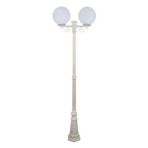Siena Italian Made IP43 Exterior Post Light, Tall, 2 Light, 30cm, Beige by Domus Lighting, a Lanterns for sale on Style Sourcebook