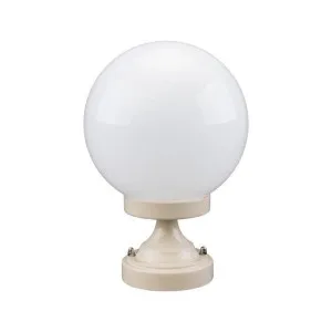 Siena Italian Made IP43 Exterior Pillar Light, Short, 20cm, Beige by Domus Lighting, a Lanterns for sale on Style Sourcebook