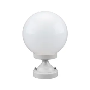 Siena Italian Made IP43 Exterior Pillar Light, Short, 20cm, White by Domus Lighting, a Lanterns for sale on Style Sourcebook
