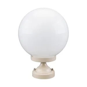 Siena Italian Made IP43 Exterior Pillar Light, Short, 25cm, Beige by Domus Lighting, a Lanterns for sale on Style Sourcebook