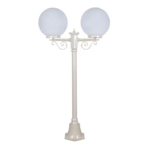 Siena Italian Made IP43 Exterior Post Light, Short, 2 Light, 30cm, Beige by Domus Lighting, a Lanterns for sale on Style Sourcebook