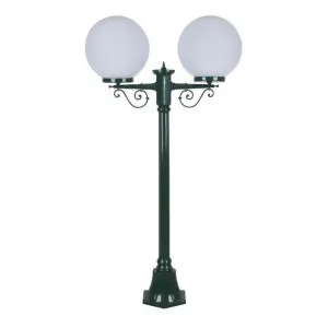 Siena Italian Made IP43 Exterior Post Light, Short, 2 Light, 30cm, Green by Domus Lighting, a Lanterns for sale on Style Sourcebook