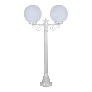 Siena Italian Made IP43 Exterior Post Light, Short, 2 Light, 30cm, White by Domus Lighting, a Lanterns for sale on Style Sourcebook