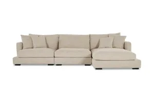 Long Beach 3pc Right Chaise Sofa, Sienna Natural, by Lounge Lovers by Lounge Lovers, a Sofas for sale on Style Sourcebook