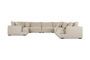 Long Beach 7pc Corner Sofa, Sienna Natural, by Lounge Lovers by Lounge Lovers, a Sofas for sale on Style Sourcebook