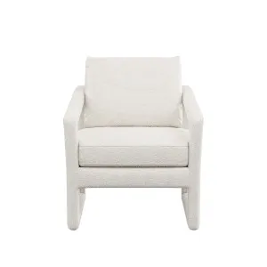 Zola Armchair - White Boucle by Urban Road, a Chairs for sale on Style Sourcebook